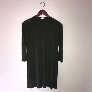 Dainty Hooligan Dark Green High Neck Dress